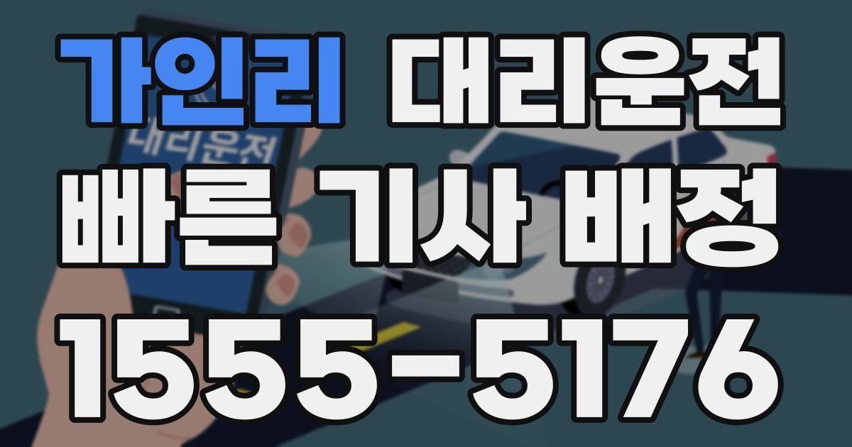 일일대리기사