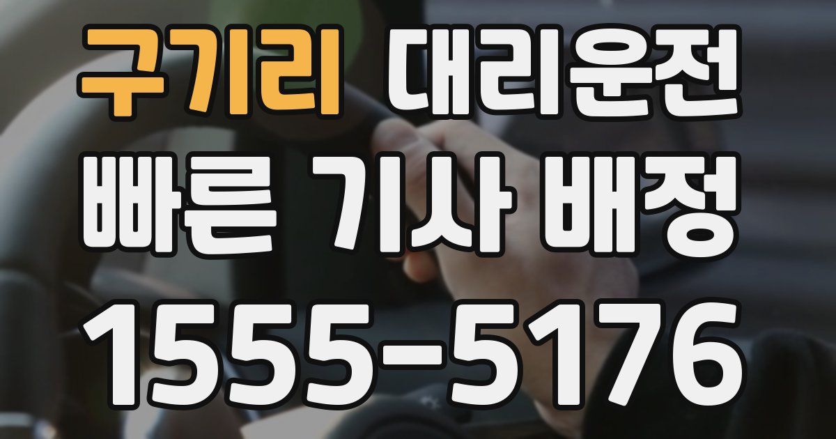 일일대리기사