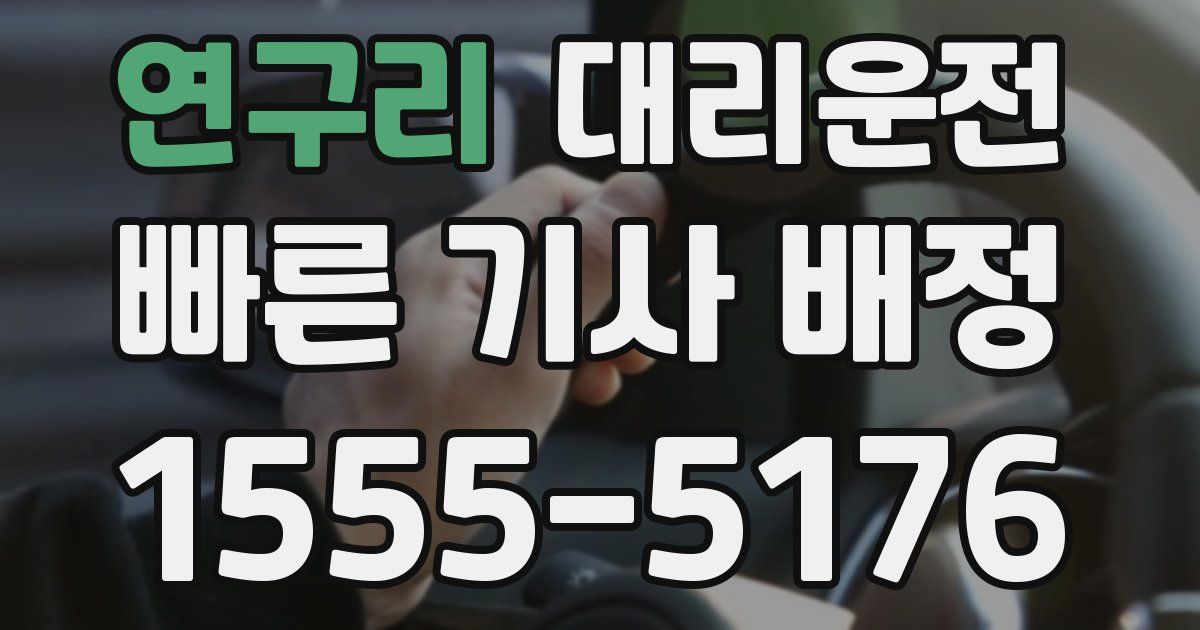일일대리기사