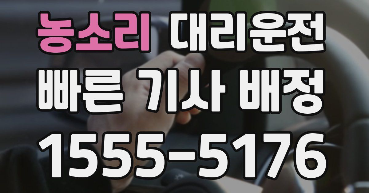 일일대리기사