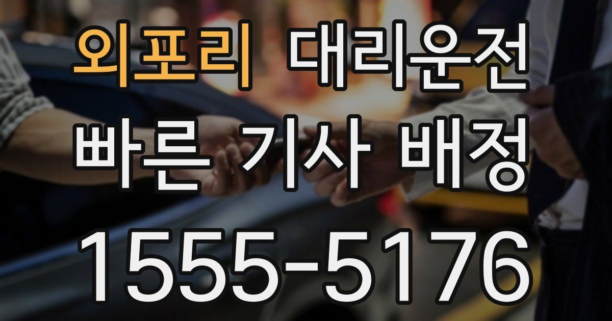 일일대리기사