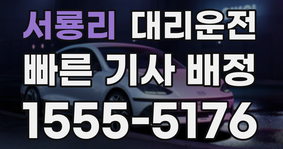 일일대리기사