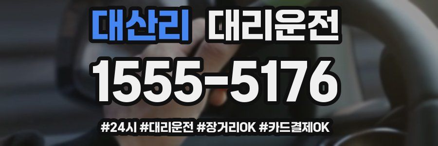 대산리 대리운전
