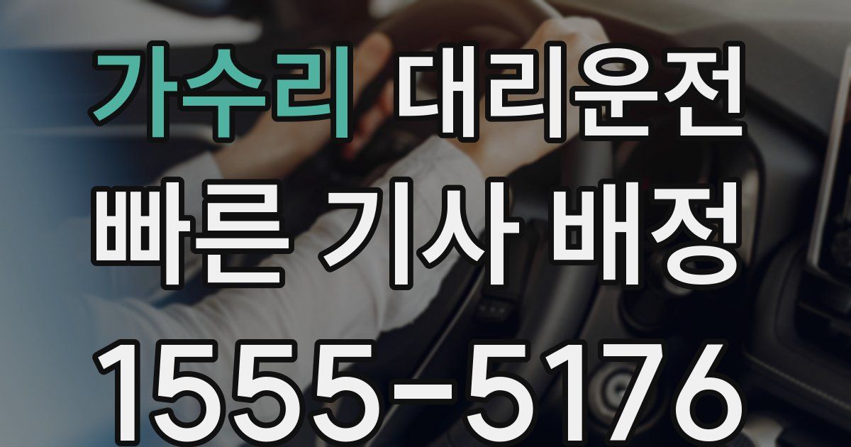 일일대리기사
