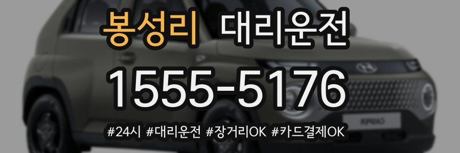 봉성리 대리운전