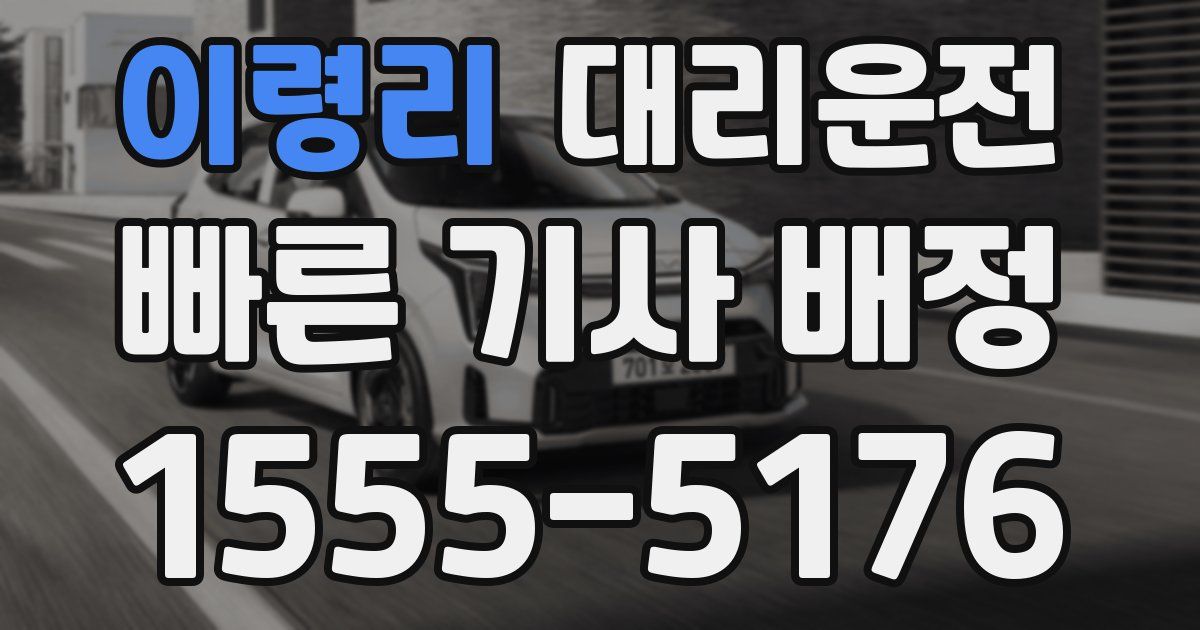 일일대리기사