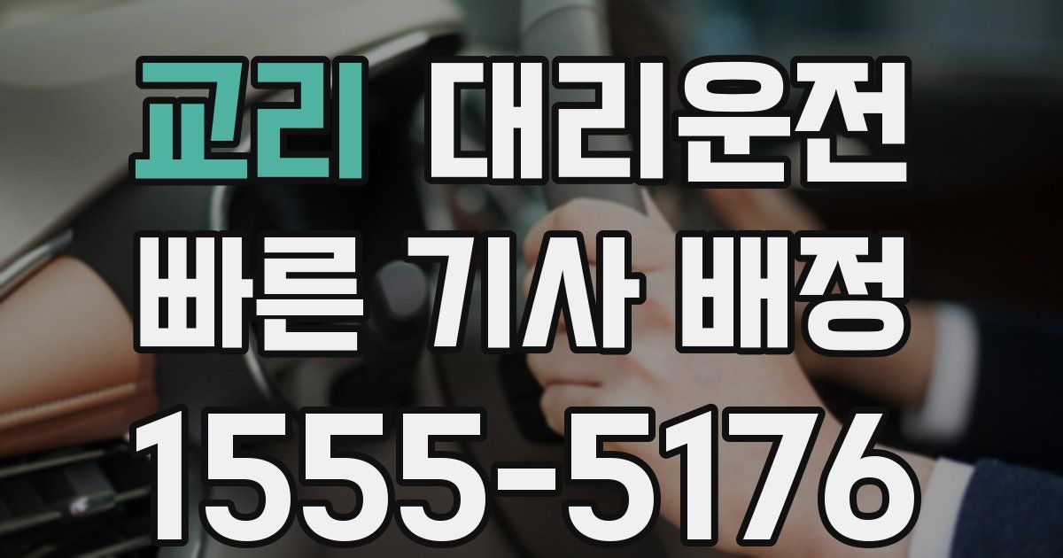 일일대리기사