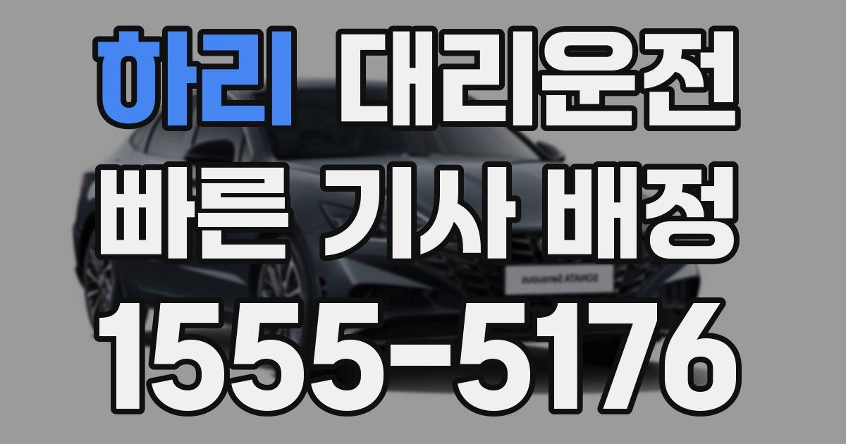 일일대리기사