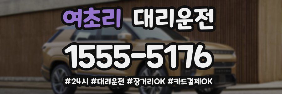 여초리 대리운전