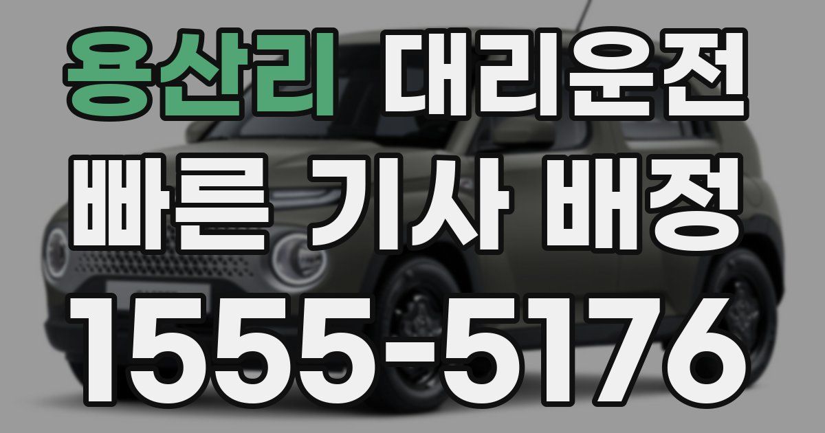 일일대리기사