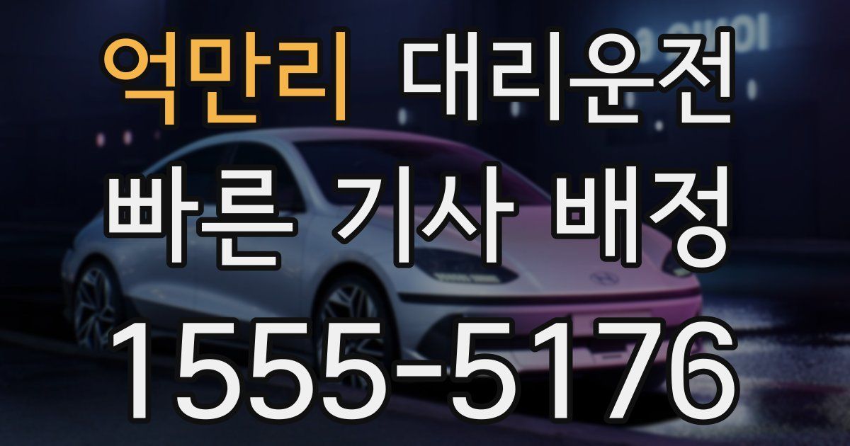 일일대리기사