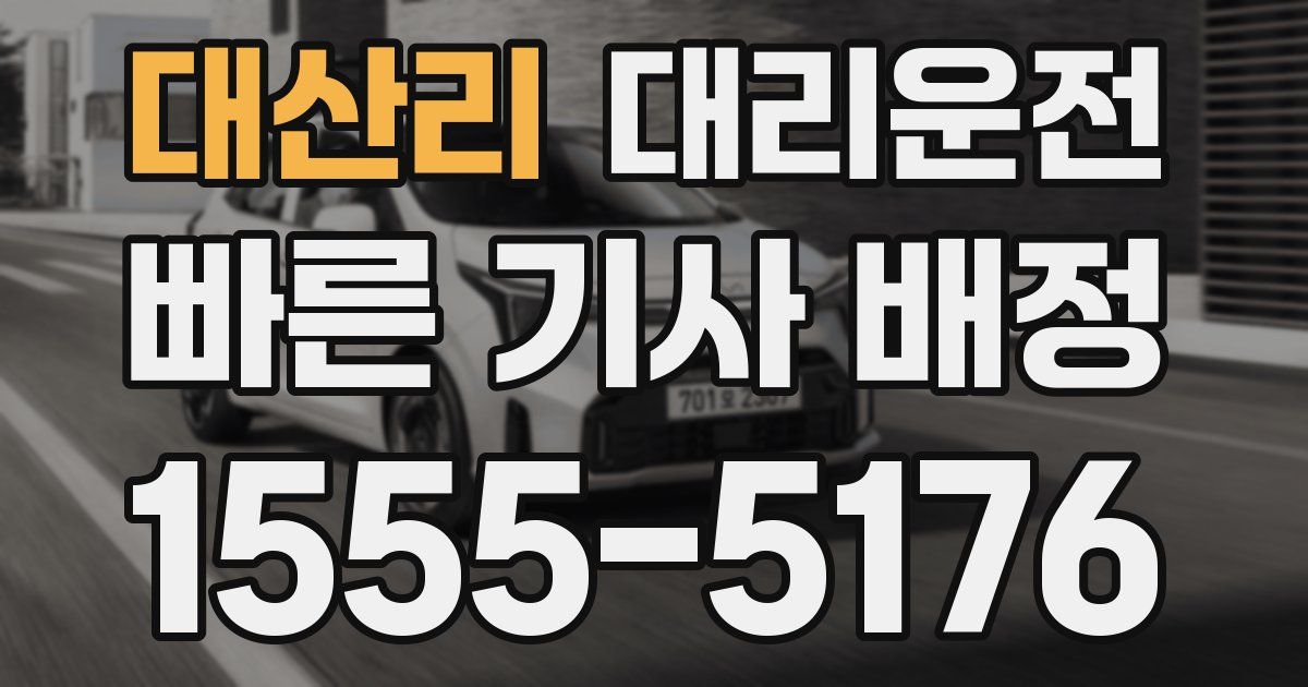일일대리기사