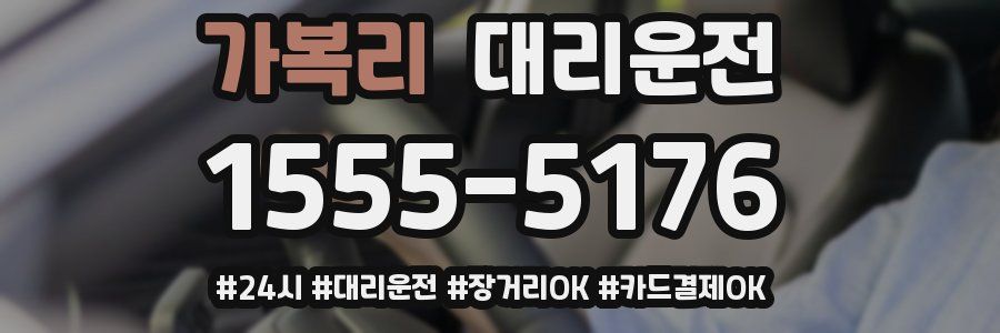 가복리 대리운전