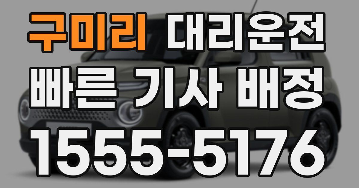 일일대리기사