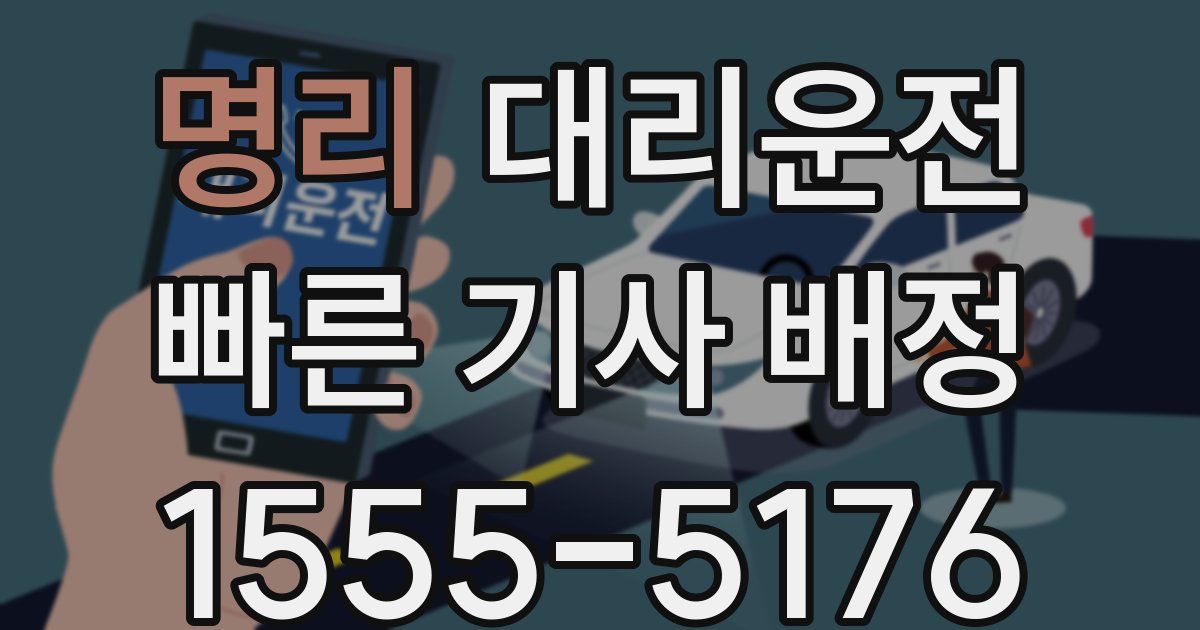 일일대리기사
