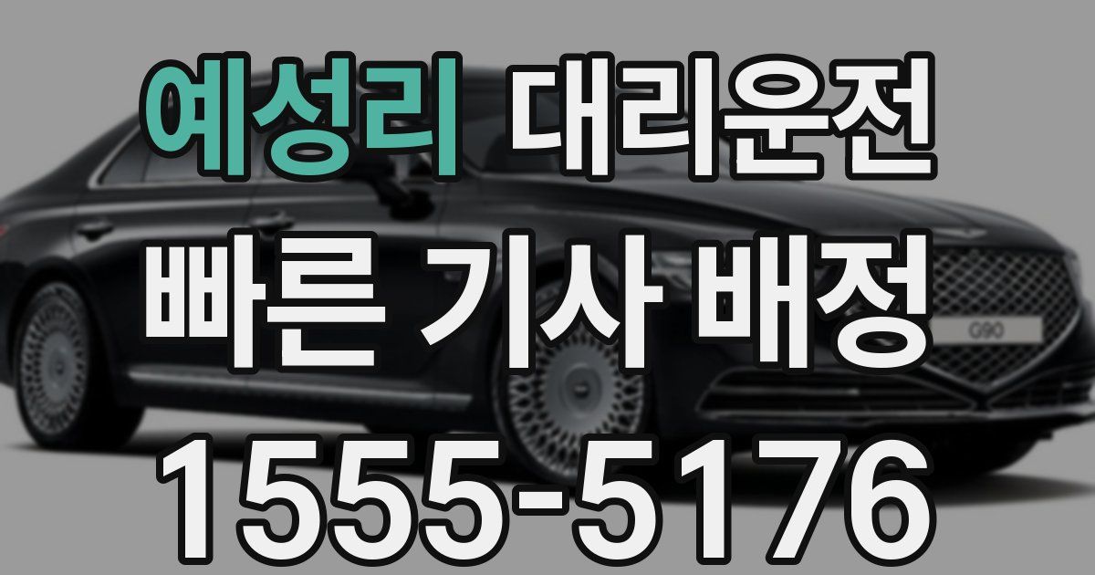 일일대리기사