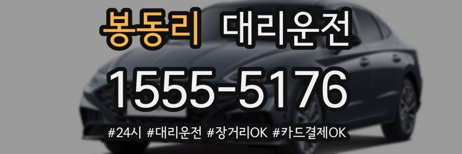 봉동리 대리운전