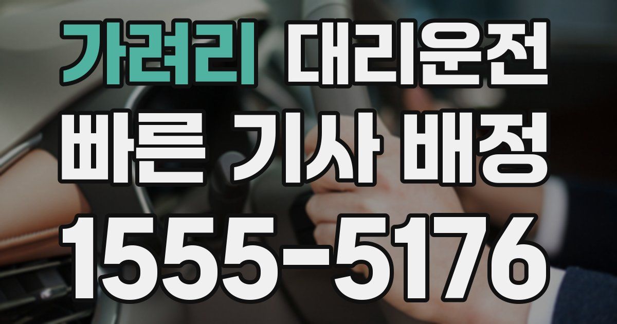 일일대리기사