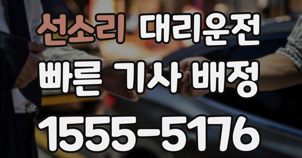 일일대리기사
