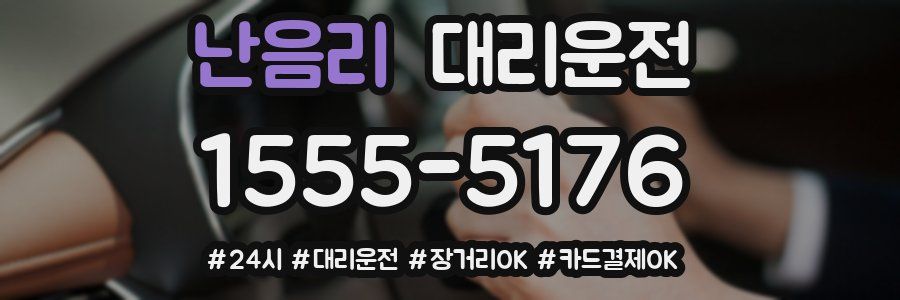 난음리 대리운전