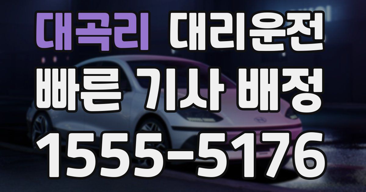 일일대리기사