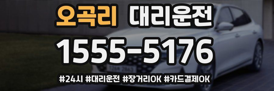 오곡리 대리운전