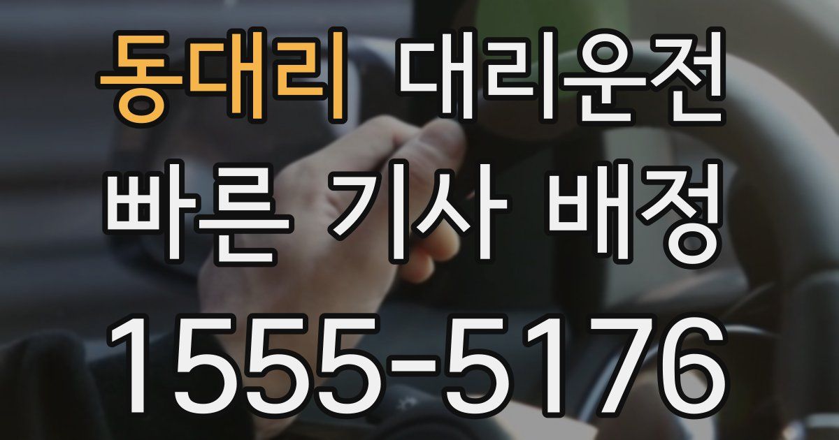 일일대리기사