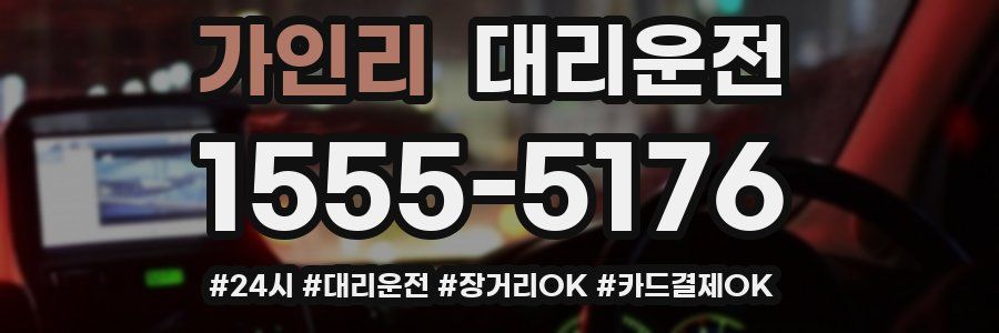 가인리 대리운전