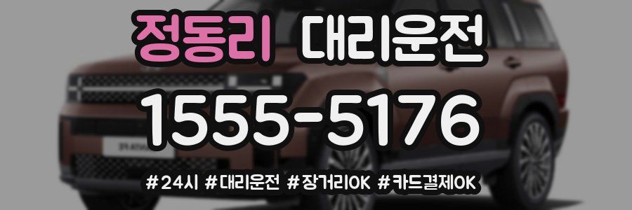 정동리 대리운전