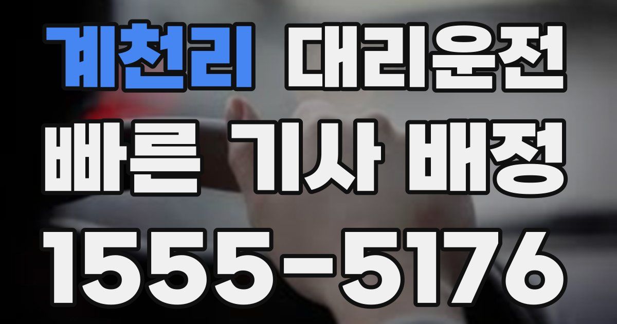 일일대리기사
