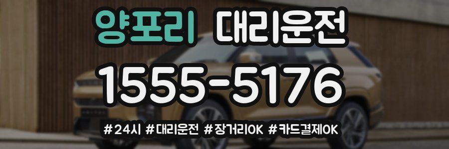 양포리 대리운전