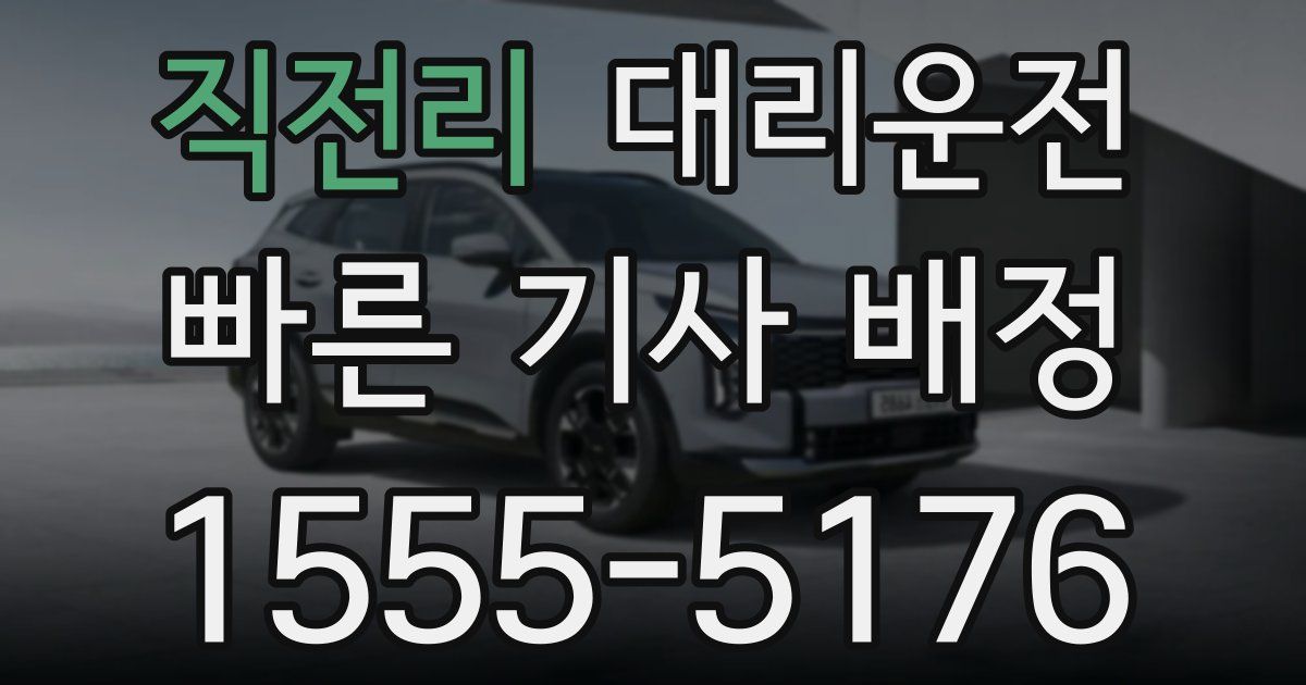 일일대리기사