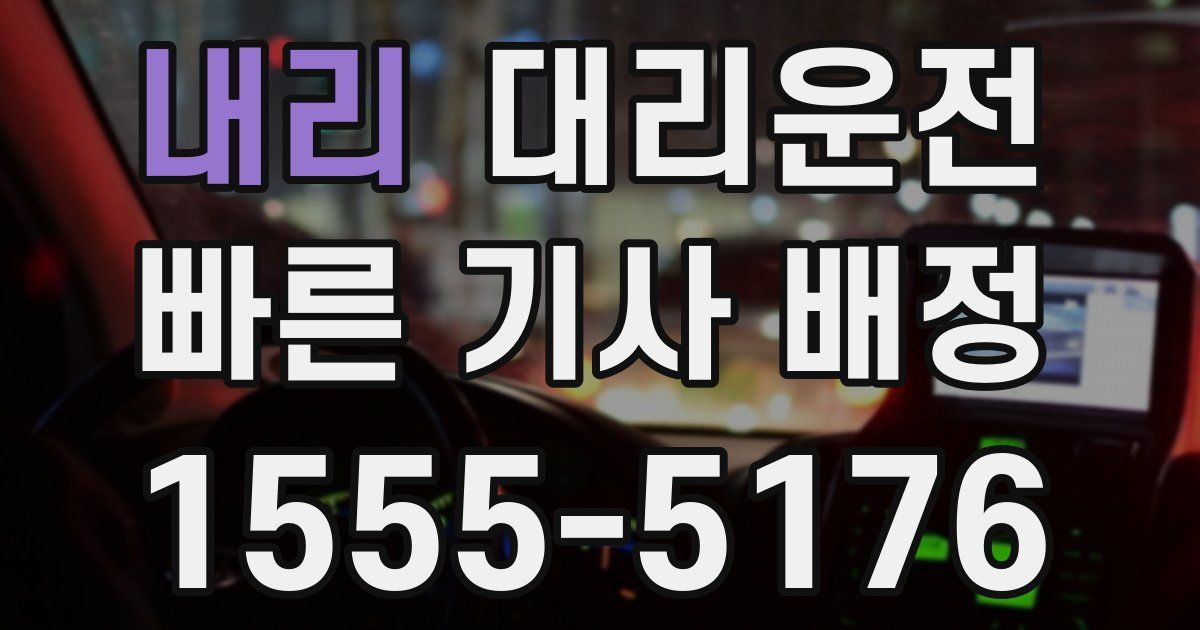 일일대리기사