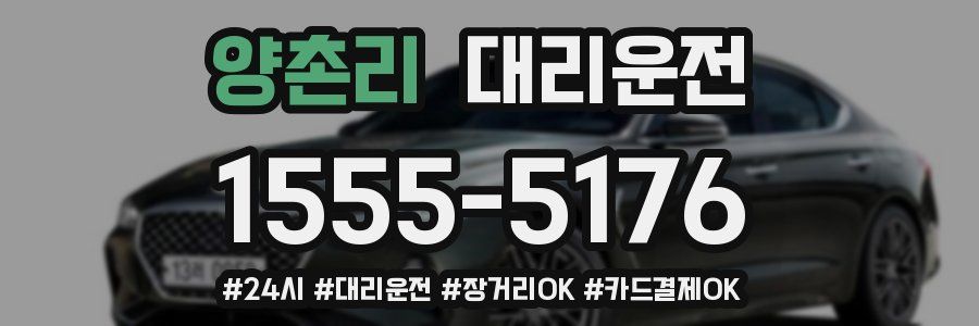 양촌리 대리운전