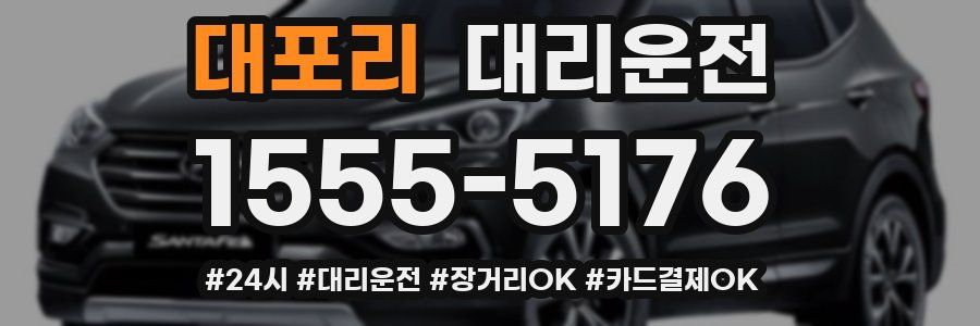 대포리 대리운전