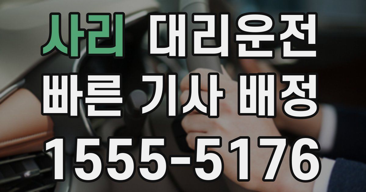 일일대리기사
