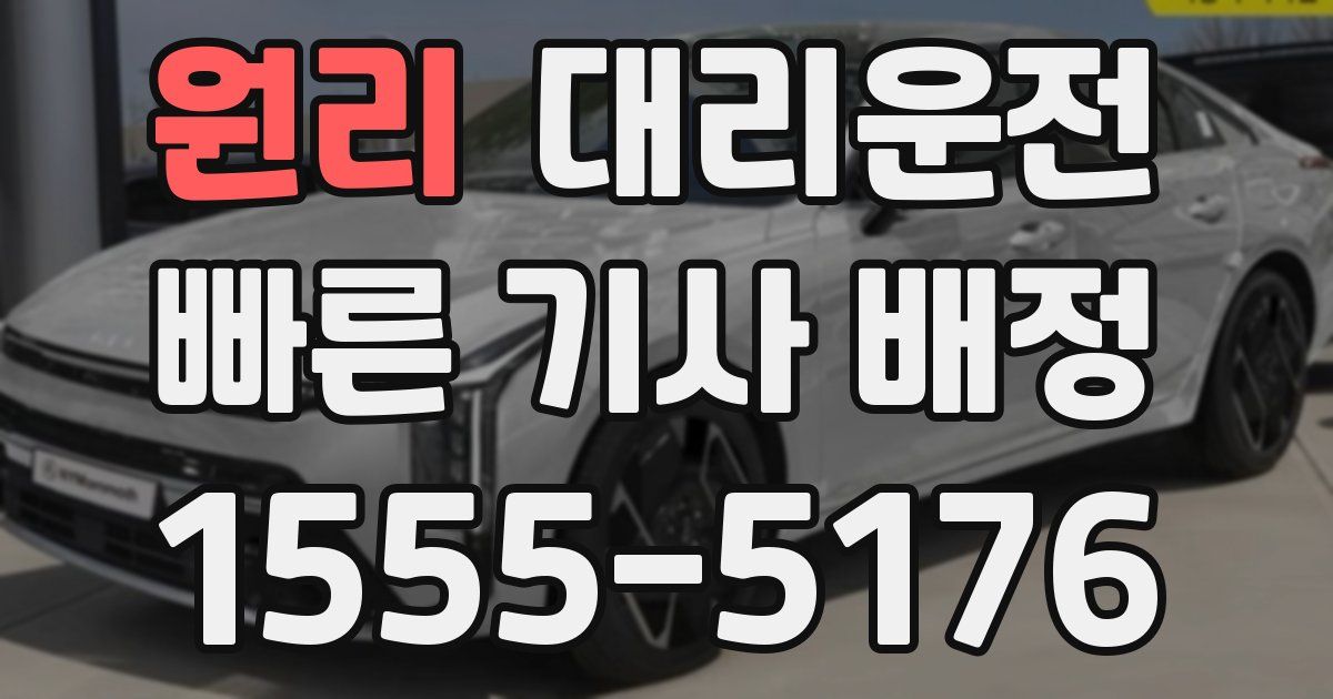 일일대리기사