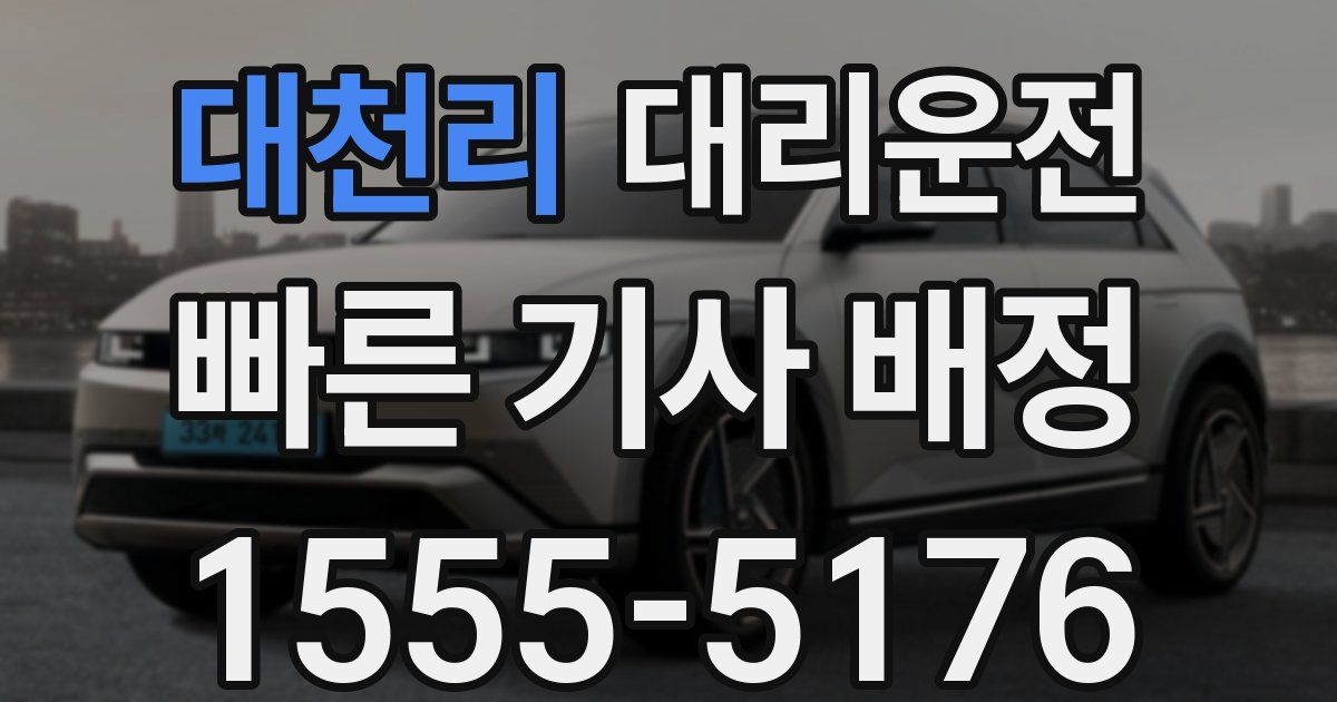 일일대리기사
