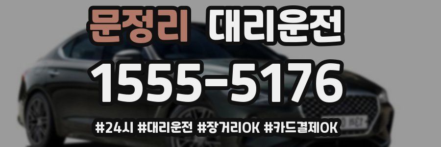 문정리 대리운전