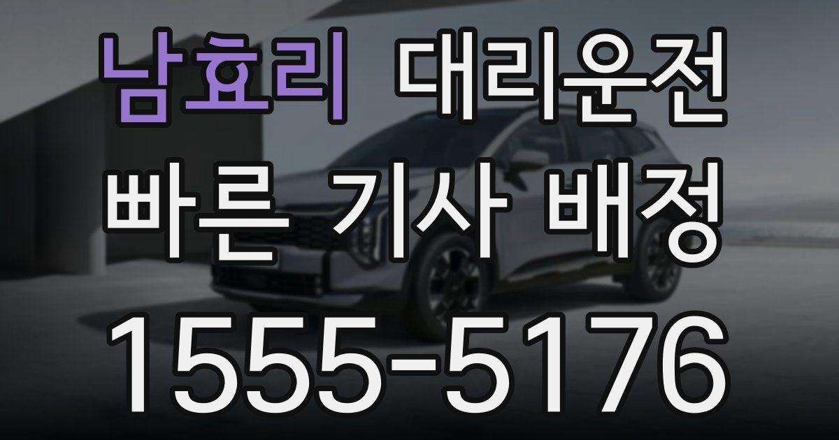 일일대리기사