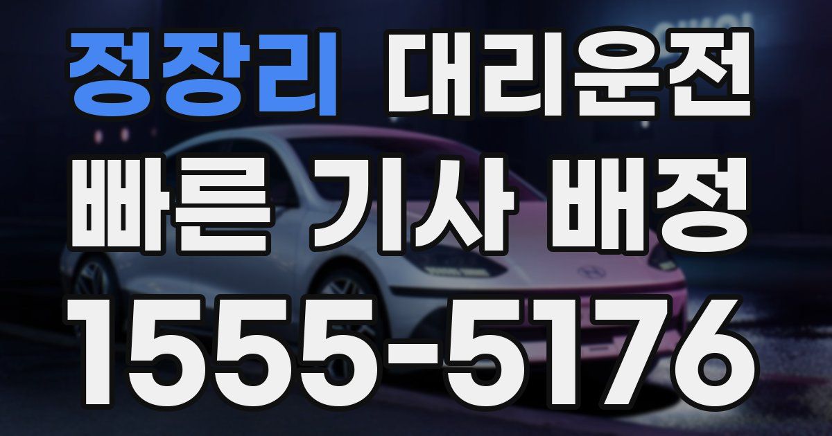일일대리기사