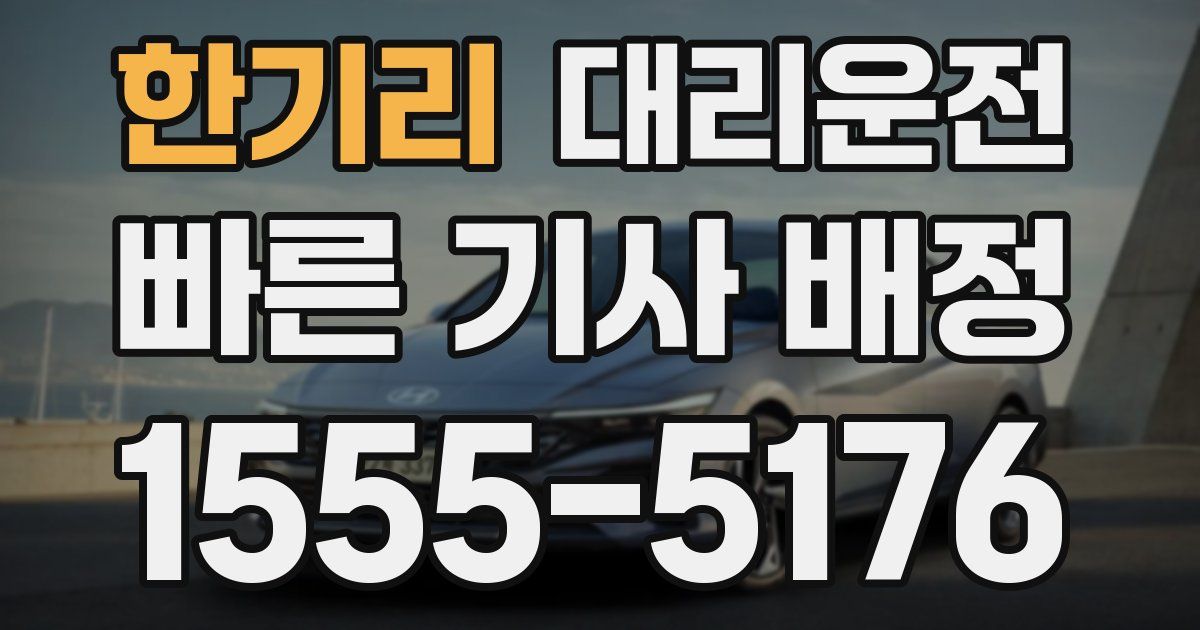 일일대리기사