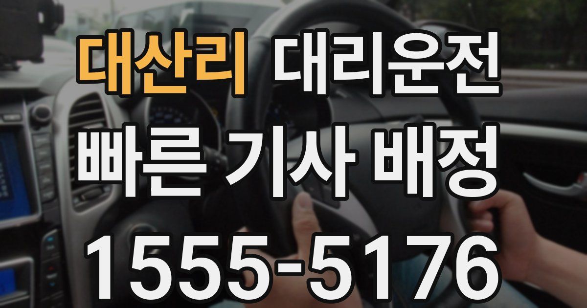 일일대리기사