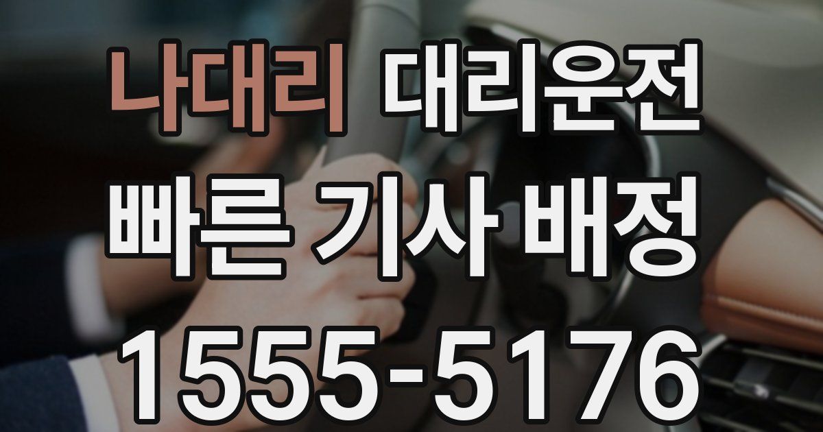 일일대리기사