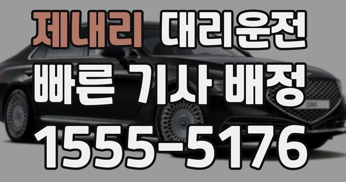 일일대리기사