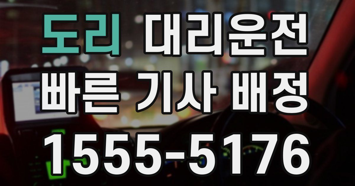 일일대리기사