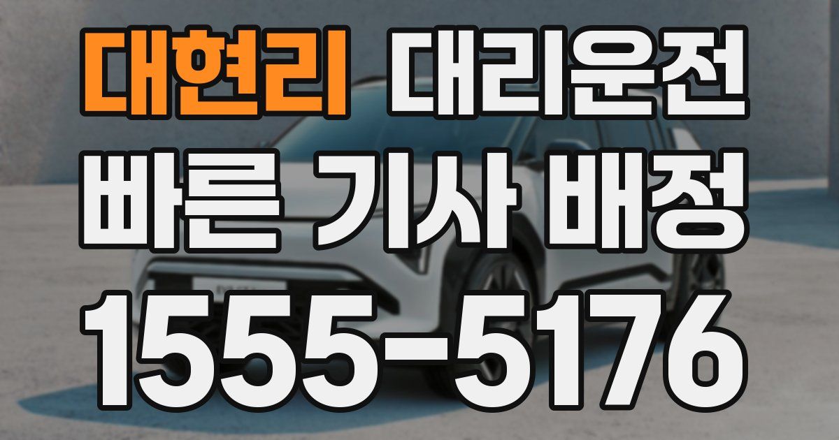 일일대리기사