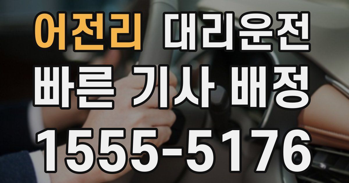 일일대리기사