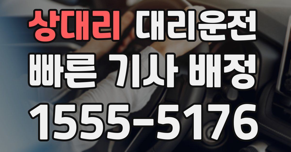 일일대리기사
