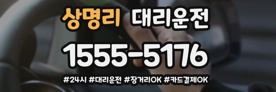 상명리 대리운전